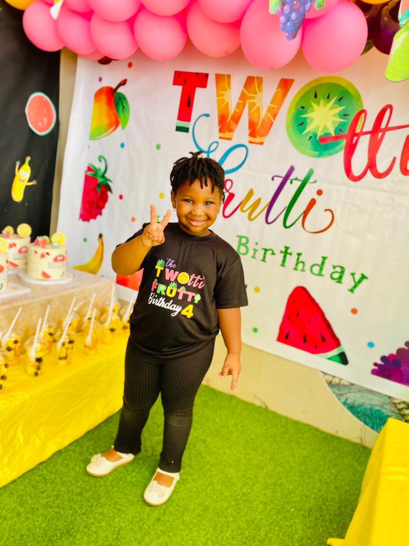 Birthday celebration in twotti-fruiti theme